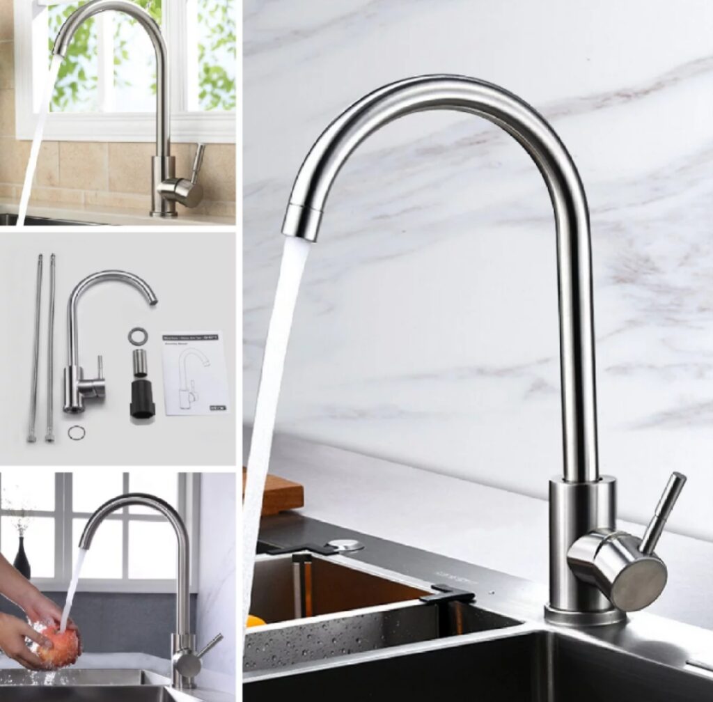 Stainless Steel Kitchen Sink Mixer Tap